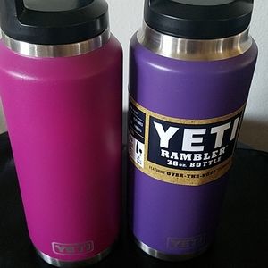 2 new yeti 36 oz rambler bottles